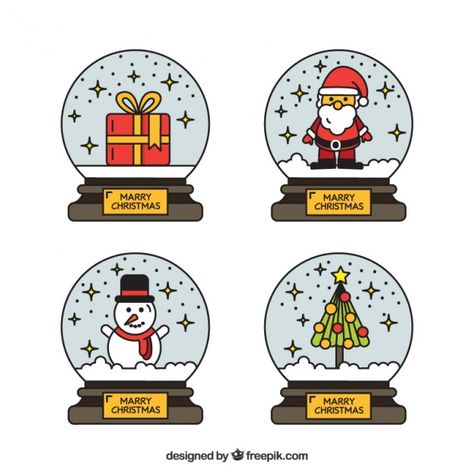 Marry Christmas Design, Snowglobe Doodle, Snowglobe Drawings, Cute Snowglobe Drawing, Snowglobe Sketch, Kawaii Snow Globe, Christmas Snowglobe Illustration, Christmas Doodles, Santa Helper