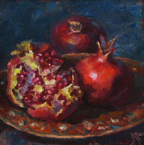 Pomegranate Art, Painting Still Life, Life Inspiration, Still Life Photography, Art Paint, Pomegranate, Food Art, Still Life, Art Inspo