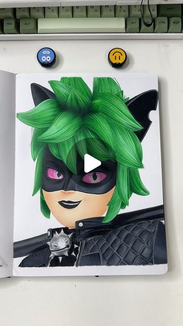 Valerie Espino on Instagram: "ASMR Drawing Claw Noir  I had to draw this twice cause the first video got deleted 😭  #clawnoir #sketchbook #asmrart #reelsart #drawing #miraculousladybug #shadybugandclawnoir #disneyart #asmr" Noir Drawing, Claw Noir, First Video, Disney Art, Miraculous Ladybug, To Draw, Sketch Book, The One, The First