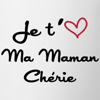 Je t'aime ma Maman Chérie Bouteilles et Tasses | Slogan, Words, Photo album Idee Cricut, St Valentin, Photo Album, Cricut, Tech Company Logos, Mug