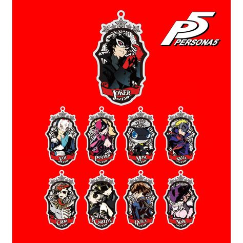 Persona 5 Trading Emblem Acrylic Key Holder (Set of 9 pieces) * Material: Acrylic * Size: Within about 7 cm ☓ 4 cm (excluding key holder hardware) * 9 different kinds * Limited availability Akechi Goro, Acrylic Keychains, Key Holders, Acrylic Keychain, Acrylic Canvas, Fashion Wishlist, Persona 5, Holder Design, Online Retail