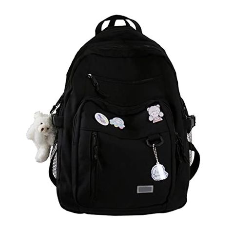 Big Backpacks For School, Preppy Backpack, High School Backpack, Cute School Bags, Aesthetic Backpack, Women Backpack Fashion, Back To School Fashion, Laptop Rucksack, School Bags For Girls