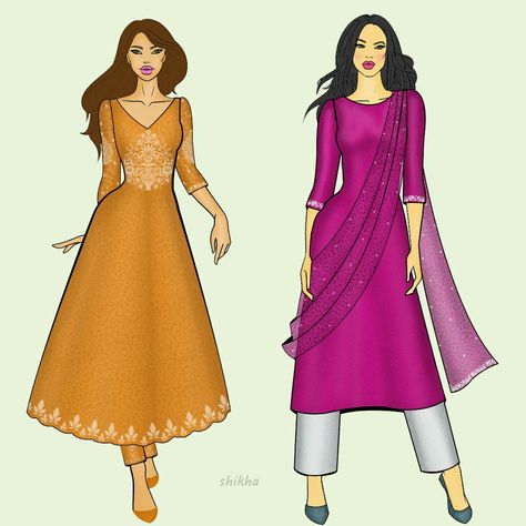 Female Sketches, Fashion Design Books, Fashion Figure, Fashion Figure Drawing, Fashion Drawing Tutorial, Kurta Neck Design, Trendy Blouse, Design Books, Embroidery Stitches Tutorial