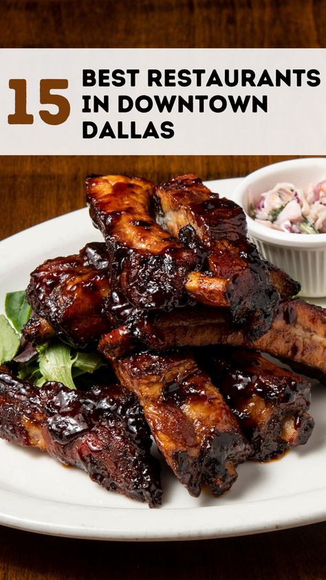 Best Restaurants in Downtown Dallas Best Restaurants In Dallas Texas, Dallas Texas Food, Best Restaurants In Dallas, Dallas Texas Restaurants, Dallas Bbq, Dallas Nightlife, Deep Ellum Dallas, Downtown Dallas Texas, Dallas Food