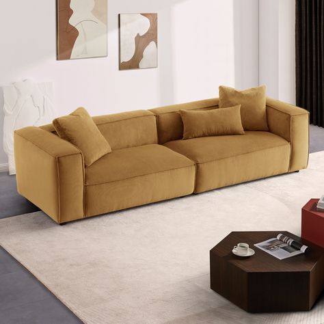 Corduroy Sofa, Corduroy Upholstery, Urban Loft, Room Couch, Brown Sofa, Large Sofa, Living Room Inspo, Couches Living Room, Mid Century Modern Style