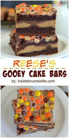 Reeses Pieces Cake, Dream Dessert, Smores Dessert, Gooey Cake, Peanut Butter Desserts, Peanut Butter Lovers, Wedding Dessert, Cake Bars, Chocolate Cake Mixes