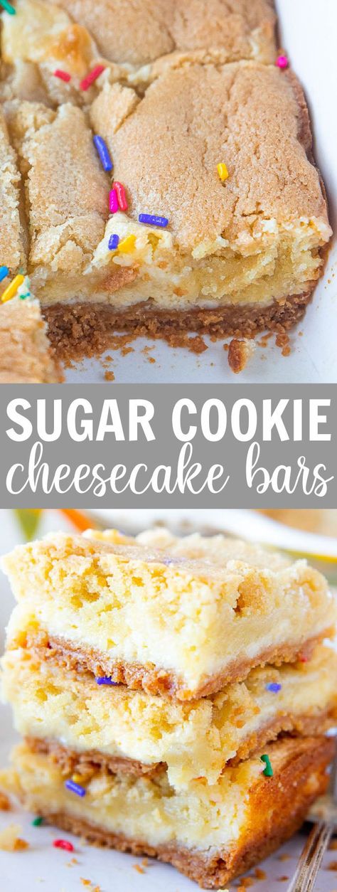 Sugar Cookie Cheesecake Bars, Golden Oreo Crust, Belle Of The Kitchen, Cookie Cheesecake Bars, Sugar Cookie Cheesecake, Chocolate Chip Cheesecake Bars, Cookie Cheesecake, Golden Oreo, Cheesecake Bar Recipes