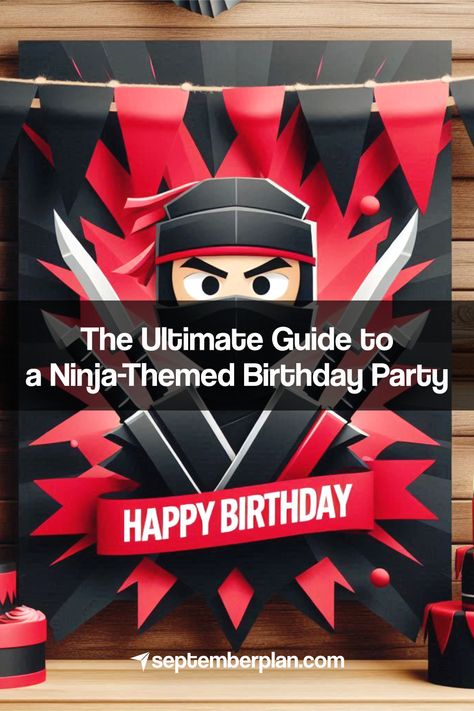 Ultimate Guide to Hosting a Ninja-Themed Birthday Party Diy Ninja Party Decorations, Ninja Bday Party Ideas, Ninja Go Party Ideas, Ninja Party Games, Ninja Kids Birthday Party Ideas, Ninja Party Ideas, Ninja Party Favors, Ninja Activities, Ninja Party Decorations