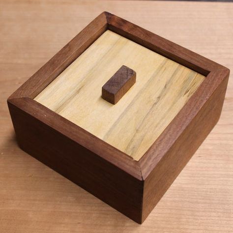 Wooden Puzzle Box : 22 Steps (with Pictures) - Instructables Wood Puzzle Box, Wooden Box Diy, Box Hacks, Small Wood Box, Wooden Puzzle Box, Wooden Box Designs, Puzzle Boxes, Table Saw Jigs, Bandsaw Box