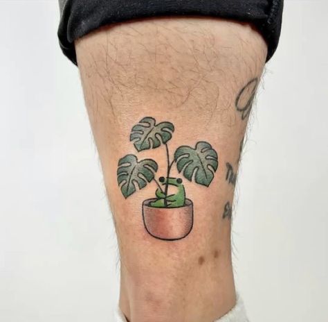 Mens Body Tattoos, Hexagon Tattoo, Be Brave Tattoo, Beginner Tattoos, Stitch Tattoo, Funky Tattoos, Notice Me, Frog Tattoos, Cute Little Tattoos