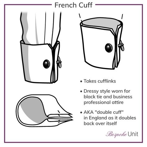 French cuffs are a dressy cuff option for men's shirts, but how much do you know about them. Our guide shows you how to wear double cuffs as well as style them. French Cuff Shirt Men, Engraved Cufflinks, French Cuff Shirts, Double Cuff, Men Fashion Casual Shirts, Mens Casual Dress Outfits, French Cuff, Men Stylish Dress, Shirt Cuff