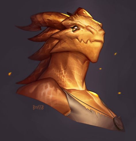 Golden Dragonborn, Dnd Dragonborn, Golden Queen, Dragon Born, Character Portrait, Dragon Sketch, Dungeons And Dragons Characters, Dnd Art, Dungeons And Dragons Homebrew