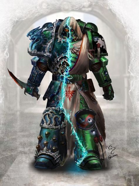 Dark Angels 40k, Alpha Legion, Chaos Legion, Chaos 40k, 40k Armies, Chaos Lord, Warhammer Figures, Samurai Artwork, Dark Angels