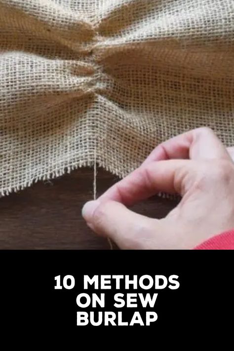 How to Sew Burlap Burlap Furniture, Sewing Burlap, Halloween Diy Outfit, Easiest Burlap, Cane Webbing, Burlap Projects, Diy Burlap, Burlap Crafts, Burlap Pillows