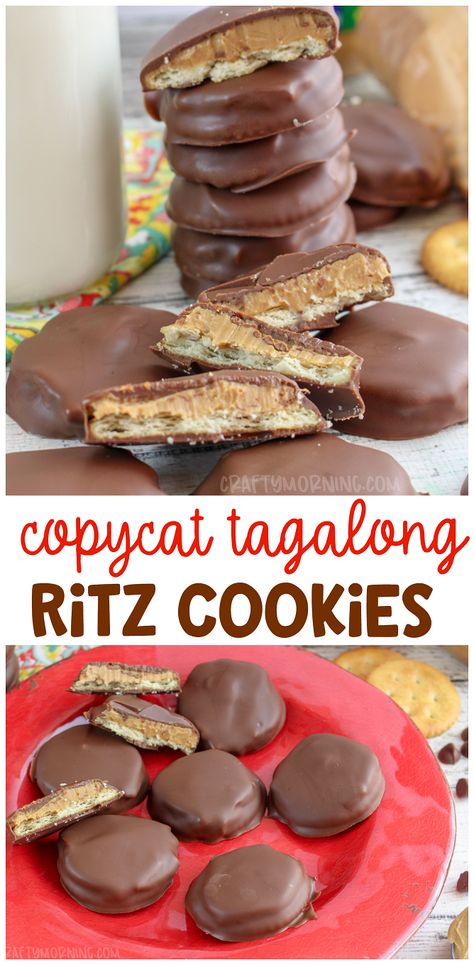 Ritz Cracker Dessert, Peanut Butter Patties, Ritz Cookies, Tagalong Cookies, Cracker Dessert, Ritz Cracker Recipes, Chocolate Dipped Cookies, Ritz Cracker, Cracker Cookies