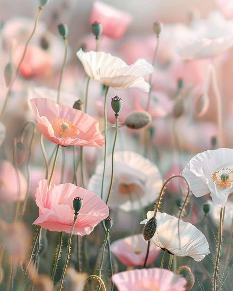 Iceland Poppies, Icelandic Poppies, Enchanted Cottage, Garden Photography, Enchanted Garden, Watercolor Inspiration, Pastel Shades, Flower Beauty, Urban Garden