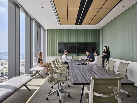 Modern Office Design Workspaces, Modern Office Space Design, Woods Bagot, Meeting Room Design, Modern Office Space, Interior Architecture Drawing, Office Meeting Room, New Branding, Sense Of Belonging