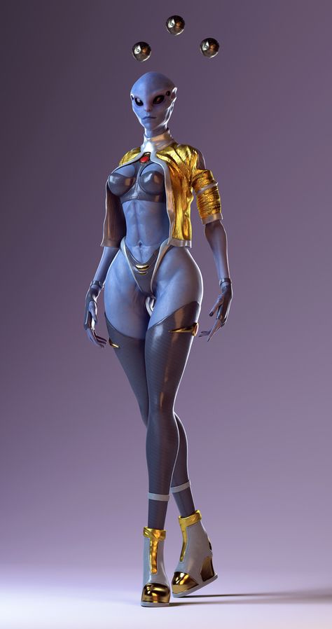 Grey Alien Concept Art, Alien Female Character Design, Alien Races Character Design, Alien Creatures Humanoid, Female Alien Concept Art, Alien Race Concept Art, Skin Lighting, Woman Character, Female Monster