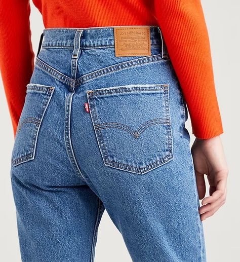 70's High Rise Slim Straight Women's Jeans - Medium Wash | Levi's® US Vintage Levis Jeans Outfit, Levi Jeans Outfit, High Straight Jeans, Emotionally Attached, 70’s Style, Straight Cut Jeans, Vintage Levis Jeans, Denim Patterns, Levi’s Jeans