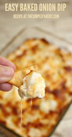 Cheese Onion Dip, Baked Onion Dip, Baked Cream Cheese, Baked Onion, Chips Dip, Onion Dip Recipe, Hot Appetizers, Cheesecake Dip, Dip Recipes Easy