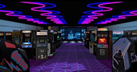 The Addiction To  Arcade Gamings Place 007 Casino Royale, Arcade Room, Arcade Game Room, New Retro Wave, Classic Video, Retro Arcade, Pac Man, Vintage Games, New Backgrounds