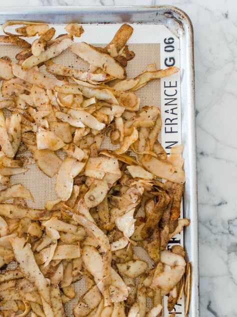 Here’s Why You Should Never Throw Out Potato Peels | Kitchn Potato Peel Pie Recipe, Scrappy Cooking, Potato Peel Pie, Dehydrate Potatoes, Whey Protein Recipes, Healthy Superbowl Snacks, Roasted Potato, Potato Skin, Food Scraps