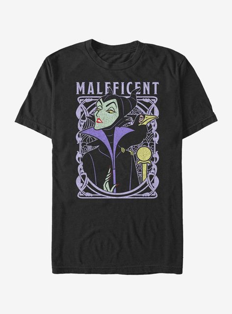 Disney Sleeping Beauty Maleficent Her Excellency T-Shirt Pet Raven, Sleeping Beauty Maleficent, Disney Maleficent, Disney Sleeping Beauty, The Worst Witch, Disney T, T Shirt Image, Disney Tshirts, Maleficent