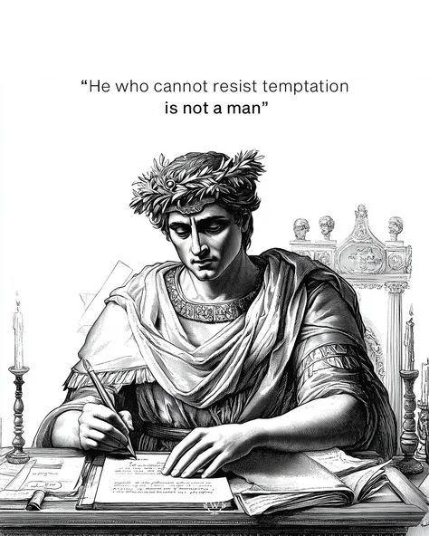 Character shines through in resisting temptation⬇️ We’ve all faced it, that pull to take the easy way out, to give in to our impulses, to chase momentary pleasure over long-term gains. Temptation is everywhere, and it’s relentless. But here’s the truth that many don’t want to hear, Whoever yields to temptation debases himself with a debasement from which he can never arise Every time you yield to temptation, whether it’s that shortcut, that quick fix, or that moment of weakness, you lose ... Resist Temptation Quotes, Temptation Quotes, Moment Of Weakness, Resisting Temptation, Resist Temptation, Saint Quotes Catholic, Man Up Quotes, Philosophical Quotes, Saint Quotes