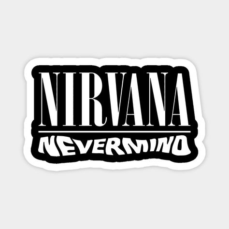 Rock Band Stickers Printable, Nirvana Stickers Printable, Band Stickers Printable, Nirvana Logo Wallpaper, D12 My Band, Singers Stickers, Sticky Business, Stickers Rock, Aberdeen Washington