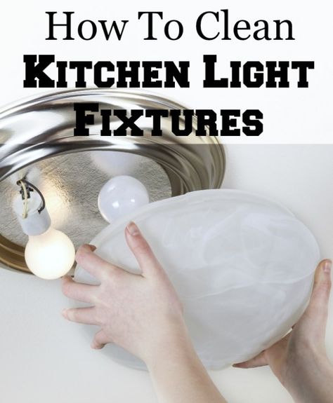 how to clean glass light fixtures How To Clean Light Fixtures, Cleaning Light Fixtures, Cleaning Glass Light Globes, How To Clean Cloudy Glassware, How To Clean Glass Chandelier, Cleaning Chrome Fixtures, Light Fixture Above Kitchen Sink, How To Replace Kitchen Flourescent Light, Glass Light Globes