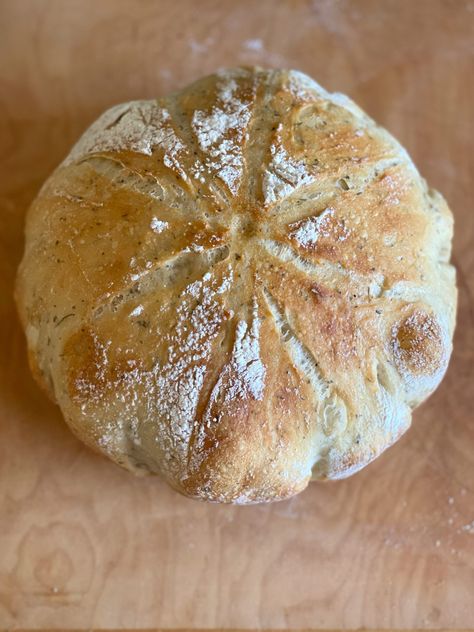 herbed Peasant Bread Recipe. April 10, 2024. My best bread-in-a-bowl recipe is always the first things gone at the holidays. Peasant Bread, Hot Bread, Herb Bread, Best Butter, Sourdough Starter Recipe, How To Dry Rosemary, Our Daily Bread, Bread Bowls, How To Eat Better