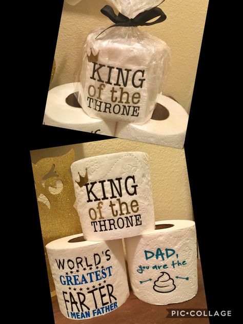 Funny Father’s Day Toilet Paper Gift Decor, Holiday #fathersday #giftideas #fathersdaygifts #fathersdaycrafts. https://whispers-in-the-wind.com/fathers-day-2024-unique-gift-ideas-to-say-thanks-dad/?-176 Toilet Paper Gift, Kids Fathers Day Gifts, Homemade Fathers Day Gifts, Diy Gifts For Dad, Diy Birthday Gifts For Friends, Father's Day Diy, Handmade Sellers, Fathers Day Crafts, Dad Birthday Gift