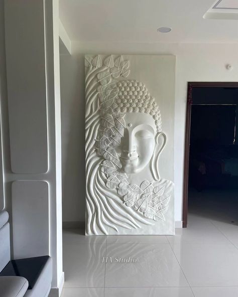 The beautiful Buddha Wall Mural reached its destination in Hyderabad. Customer shared installation pictures. #customerexperience #buddhaart #DelightfulDelivery #delivery #interior #decor #architect Buddha Wall Mural, Buddha Mural, Beautiful Buddha, Mural 3d, Wooden Door Design, Buddha Art, Wooden Doors, Door Design, Hyderabad