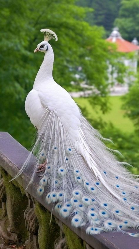 Albino Peacock, Peacock Images, Peacock Photos, Peacock Pictures, Albino Animals, White Peacock, Peacock Painting, Most Beautiful Birds, Pretty Animals