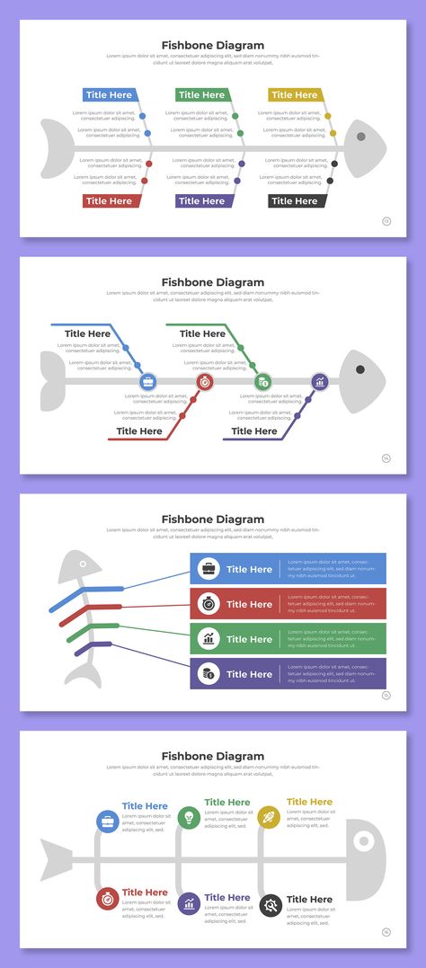 Fishbone diagram is a cause and effect analysis tool. It helps you identify the root cause of a problem. #FishboneDiagram #CauseandEffectAnalysis Fishbone Diagram Templates, Fishbone Diagram, Root Cause Analysis, Cause Effect, Diagram Template, Template For Powerpoint, Presentation Design Template, Diagram Design, Good Presentation