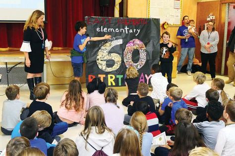 East Falmouth Elementary Celebrates 60th Anniversary | Falmouth News | capenews.net School Anniversary, Anniversary Songs, Education Week, Walk To School, Teaching Technology, 65th Anniversary, School Playground, Student Awards, Cold Spring