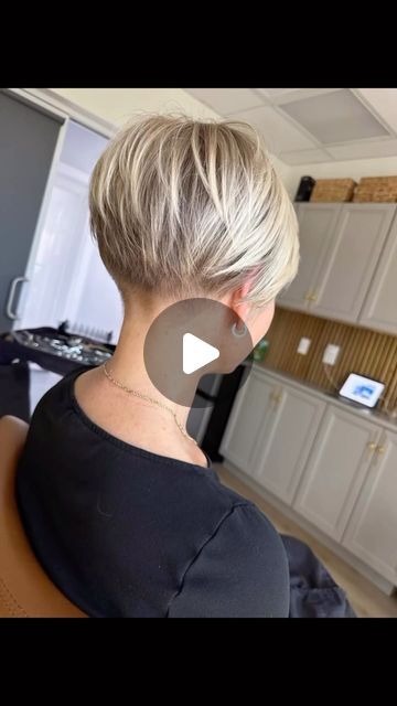 Short Bobs With Undercut, Cute Pixie Hairstyles, Longer Pixie Haircut Older Women, Undercut Short Hair Women, Long Pixie Cuts For Fine Hair, How To Style Pixie Hairstyles, Pixie Cut Blonde Hair, Under Cut Pixie, Short Angled Bob Haircut