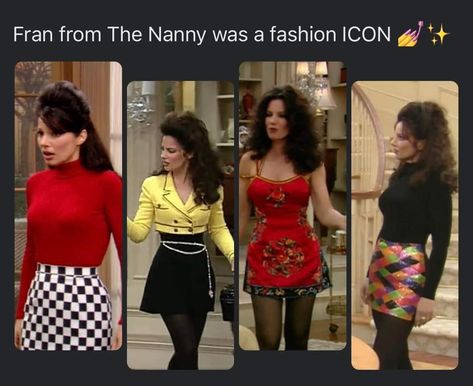 The Nanny Makeup, Goldilocks Outfit, Fran Fine Makeup, Fran Fine Outfits The Nanny, Nanny Fine Outfits, Franny The Nanny Outfits, The Nanny Fashion, The Nanny Outfits, Fran Fine Fashion