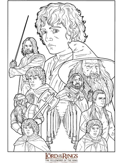 Lord Of The Rings Simple Drawing, Hobbit Coloring Pages, Lotr Coloring Pages, Lord Of The Rings Line Drawing, Hobbit Coloring Pages Free Printable, Lotr Drawings, Lord Of The Rings Coloring Pages, Lord Of The Rings Vector Art, Lotr Art