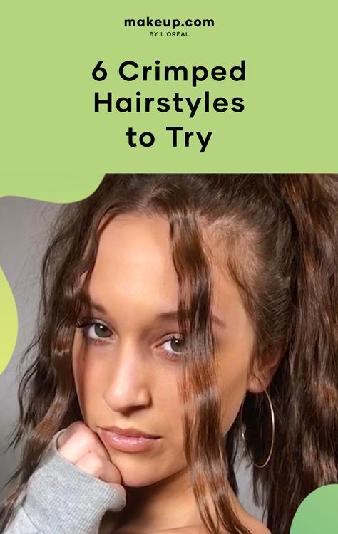 Ways To Style Crimped Hair, Crimped Hairstyles Wavy, Crimpy Hair Styles, How To Crimp Your Hair, Crimped Hairstyles Short, Crimped Hair Ideas, Crimping Hairstyles, Crimped Hairstyles, High Volume Hair