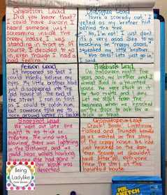 Being-Ladylike: Haunted House Writing...Beautiful Beginnings/Hooks {Part 2} Haunted House Writing, Expressive Writing, Hero Essay, Beautiful Beginnings, Writing Hooks, 6th Grade Writing, Second Grade Writing, Tragic Hero, 5th Grade Writing