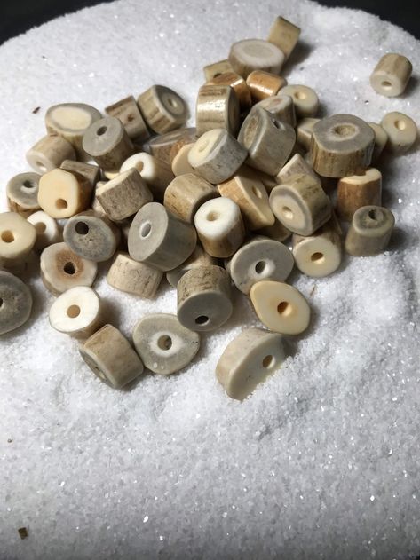 Antler Beads 2 Ct. Natural Deer Antler Beads Bone Beads | Etsy Australia Antler Projects, Antler Beads, Intertwined Hearts, Antler Crafts, Antler Ring, Deer Antler, Bone Carving, Bone Beads, Deer Antlers