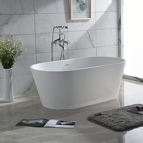 Free Standing Bathtub, Luxury Tub, All White Bathroom, Standing Bathtub, Luxury Bathtub, Roll Top Bath, Acrylic Tub, Freestanding Bathtub, Soaking Bathtubs