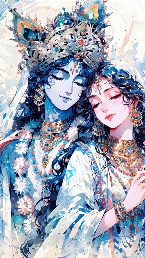 Lord Radha Krishna Drawing Sketch, Radhe Krishna 3d Wallpaper, Wallpaper Of Krishna Radha, Krishna Wallpaper Anime, Krishna Home Screen Wallpaper, Krishna Smile Pic, Spiritual Art Sketch, Anime Krishna Wallpaper Aesthetic, Aesthetic Kanha Wallpaper