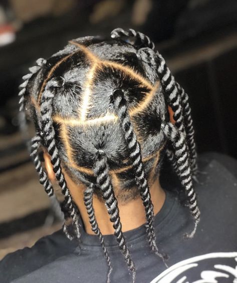 Plat Twist Hairstyles Men, Men Plats Braids, Plat Braids, Masculine Braids, Plats Braids For Men, Threaded Hair, Boys Braids, Single Braids Hairstyles, Single Plaits