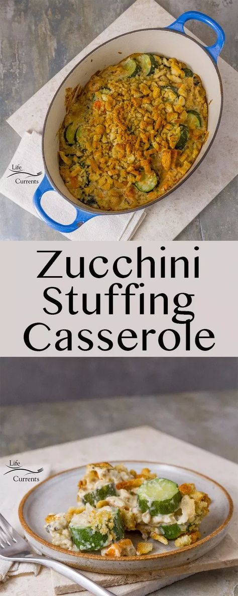 Zucchini Stuffing Casserole Recipe, Zucchini Stuffing Casserole, Stuffing Casserole Recipes, Vegan Stuffing, Zucchini Stuffed, Vegetarian Stuffing, Vegetarian Casserole, Stuffing Casserole, Favorite Dinner