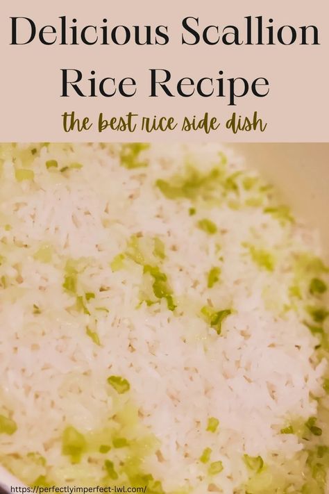 Delicious Scallion Rice Recipe | The Best Rice Side Dish Green Onion Rice, Scallion Rice Recipe, Scallion Rice, Easy Rice Side Dishes, Candied Bacon Recipe, Rice Sides, Easy Bacon Recipes, Flavorful Rice, Smoked Burgers