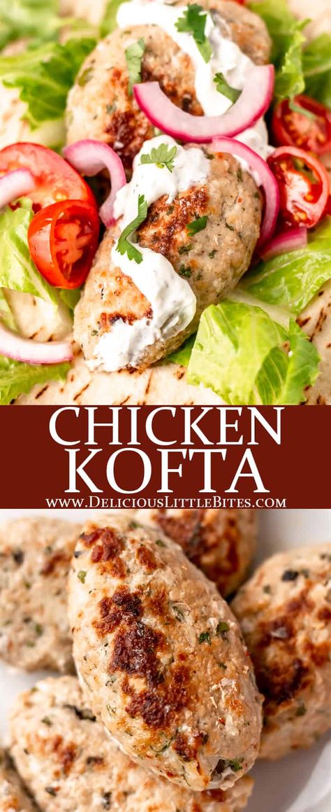 Spiced Meatballs, Ground Chicken Recipes Healthy, Chicken Kofta, Dried Spices, Kofta Recipe, Chicken Souvlaki, Vegetable Side Dish, Ground Chicken Recipes, Recipe For Chicken