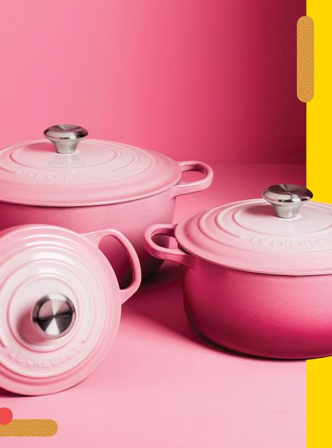 La Creuset, Le Creuset Pink, Iowa Farmhouse, Royal Kitchen, Crockery Design, Le Creuset Cookware, Enamel Cookware, Instant Face Lift, Entertaining Essentials