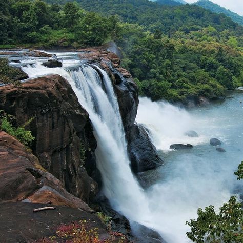 Known as the land of rivers, forests and waterfalls, Athirapally is home to Kerala’s largest waterfall standing at 80 feet tall and 330 feet wide. Set in the beautiful and tranquil forests of the Western Ghats, nature lovers will be in their element at this wondrous place. Exotic plants and trees as well as a wide range of indigenous and migratory birds can be witnessed here. Nicknamed The Niagra Falls of India this location truly is a must see. Kerala Tour, Kerala Backwaters, Kerala Travel, Best Nature Wallpapers, Largest Waterfall, Western Ghats, Migratory Birds, Waterfall Photography, India Tour